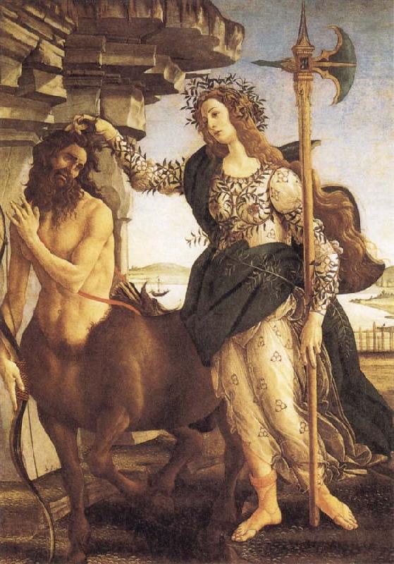 Sandro Botticelli Pallas and the Centaur